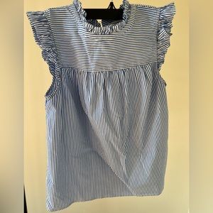 J. Crew Factory Seersucker Sleeveless Top - Size 4